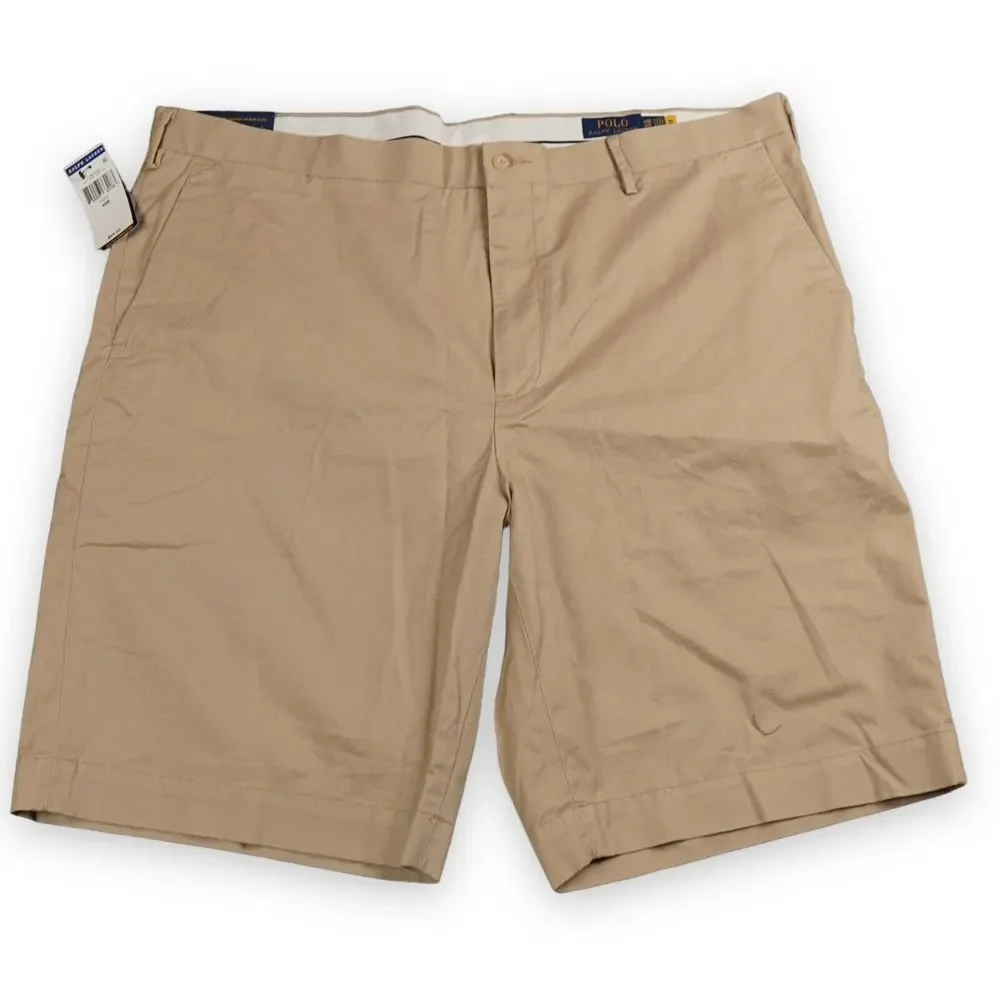 Polo Ralph Lauren Shorts Mens 44 Big (Tag 48B) Beige Stretch Tan‎ Chino 9